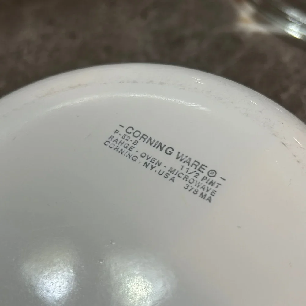 Corning Ware Blue Cornflower 1.5 Pt Saucepan P-82-B Set of 2 Pyrex Lids Vintage